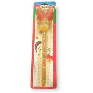 Vintage‎ NIP Fantasy Trolls Pencil With Troll Topper 1992 Noteworthy Christmas